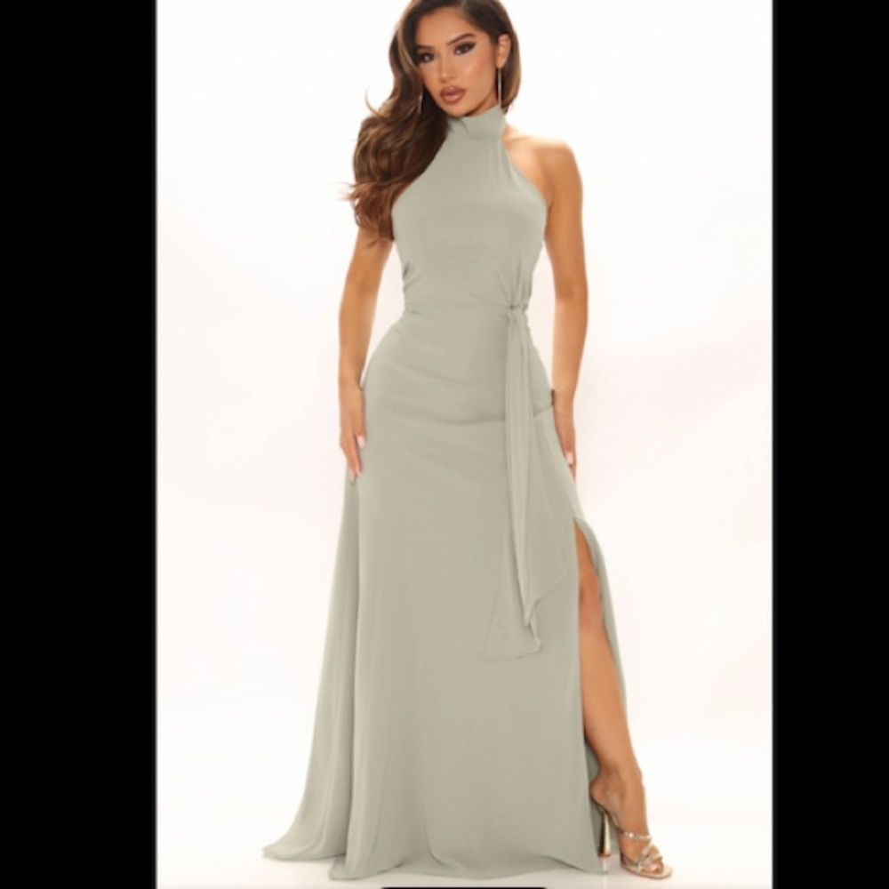 Soieblu Maxi Dress in Sage Green